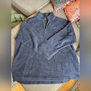 Men's Navy Blue Quarter-Zip Sweater